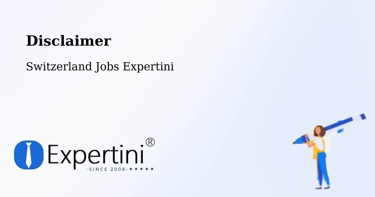 Disclaimer – Saint Imier - Switzerland Jobs Expertini