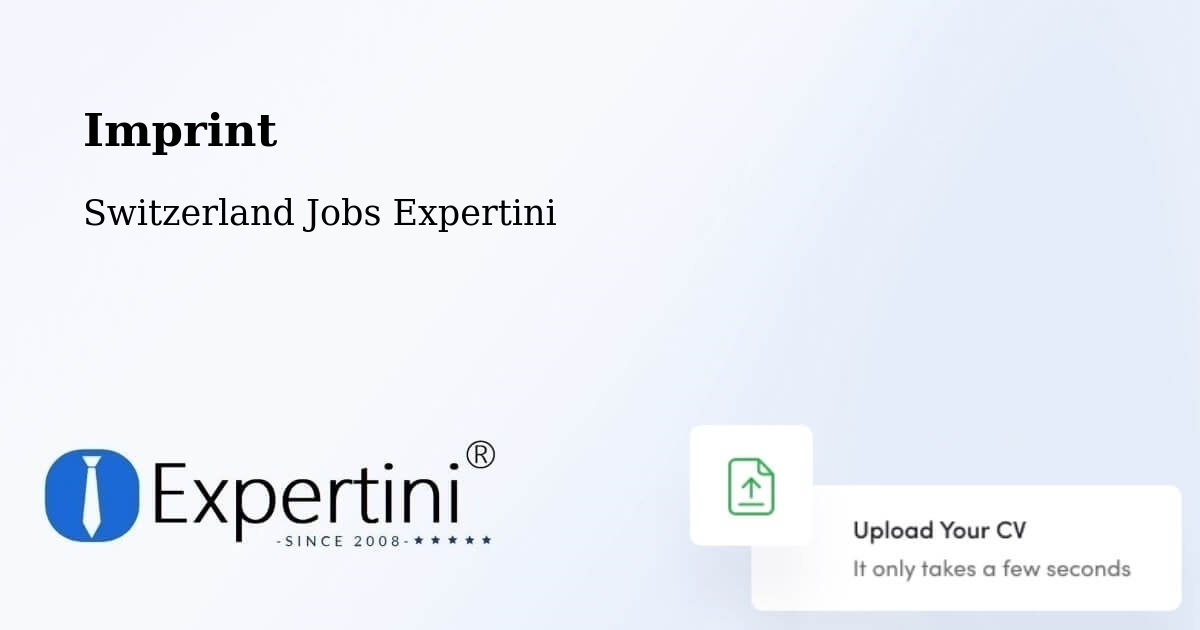 Imprint – Saint Imier - Switzerland Jobs Expertini